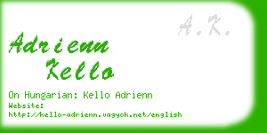 adrienn kello business card